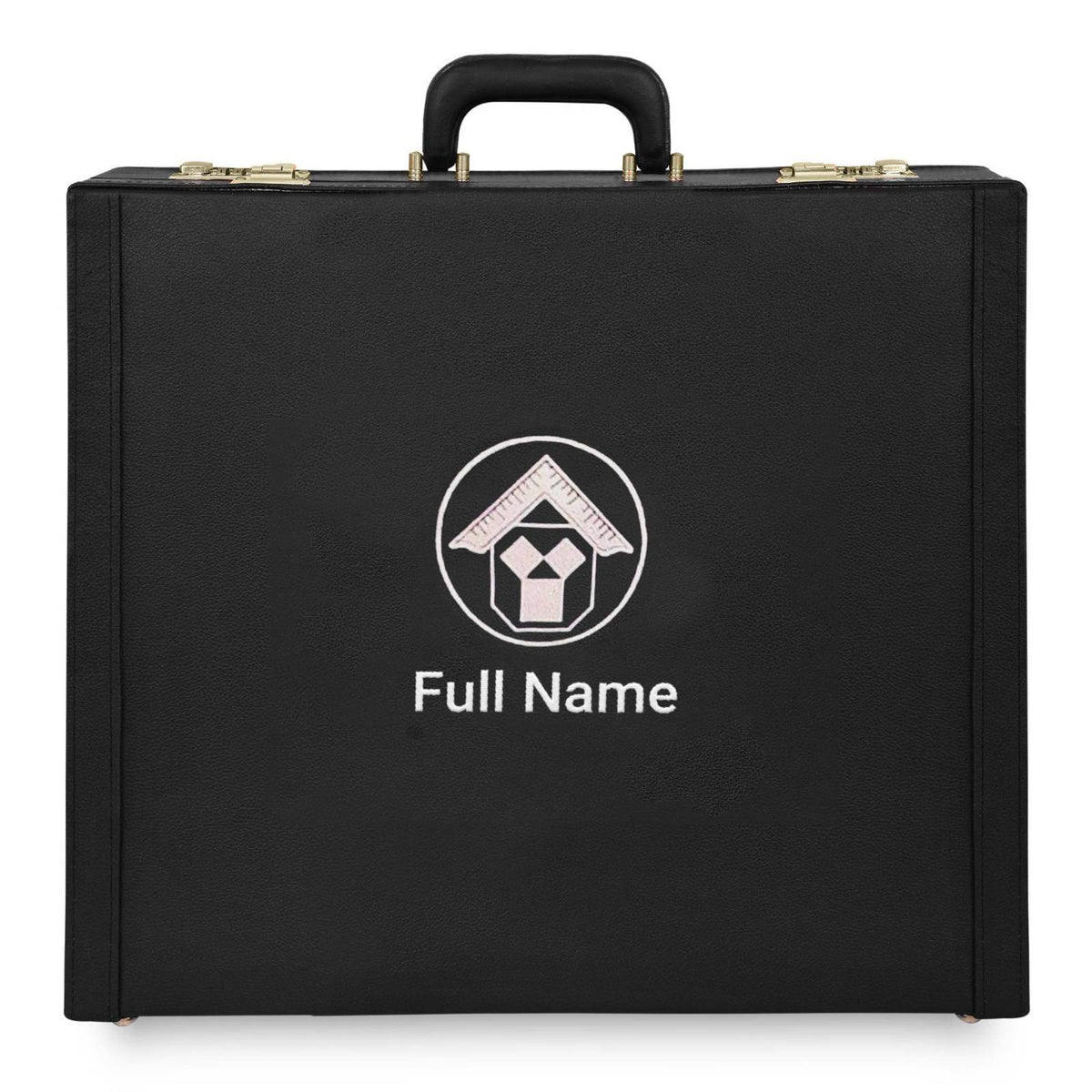 Past Master Craft Apron Case - Silver Machine Embroidery Various Sizes & Materials - Bricks Masons