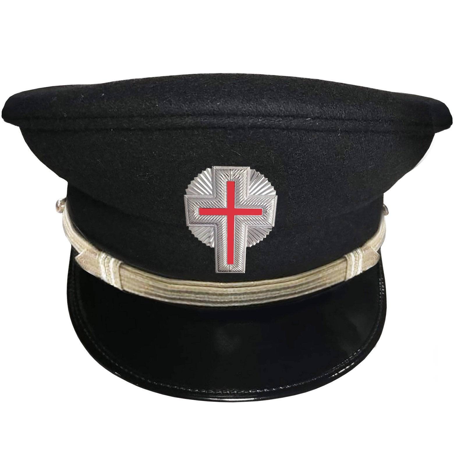 Sir Knight Knights Templar Commandery Fatigue Cap - Silver