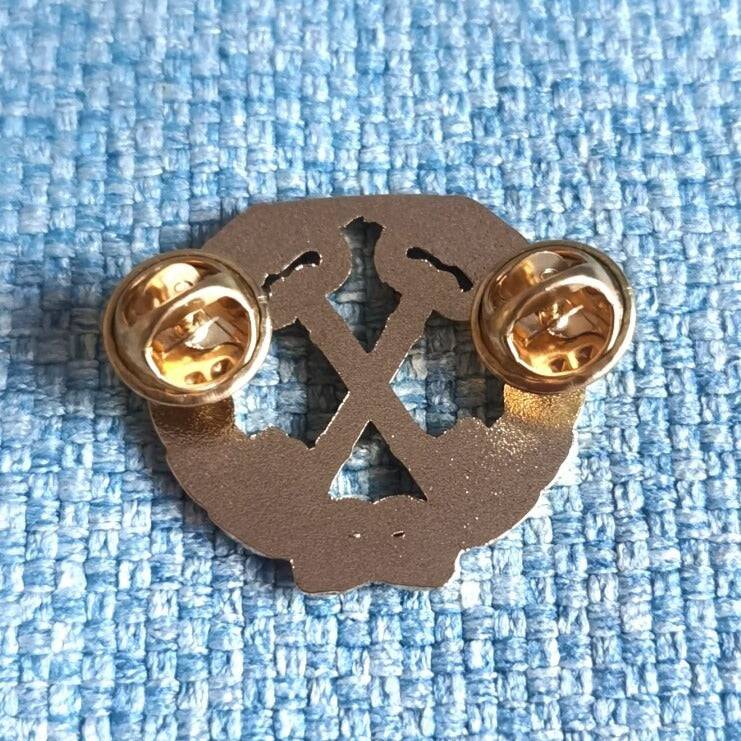 Treasurer Blue Lodge Lapel Pin - Wreathed Keys - Bricks Masons