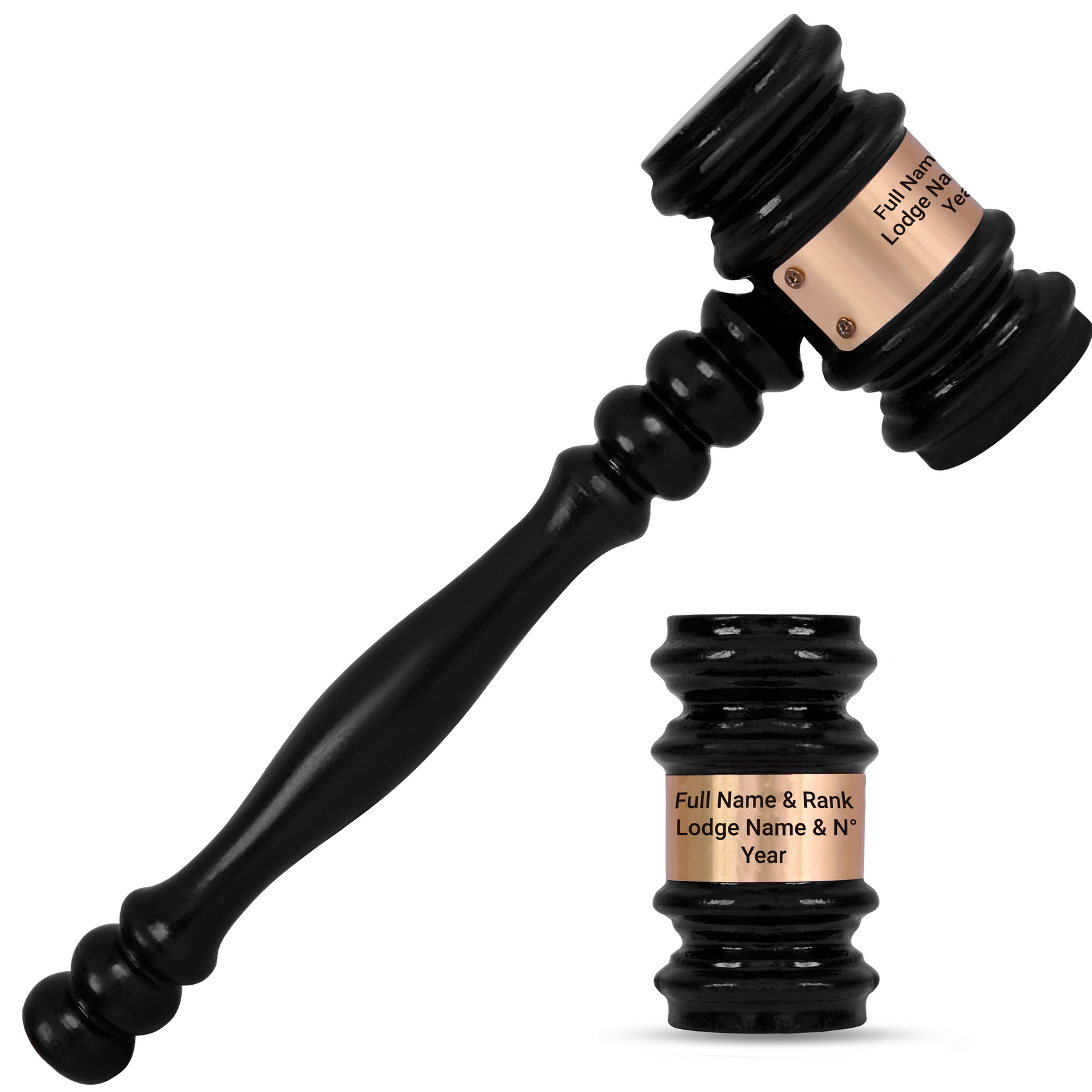 Home Universal Gavel - Black Handcrafted Wood Customization