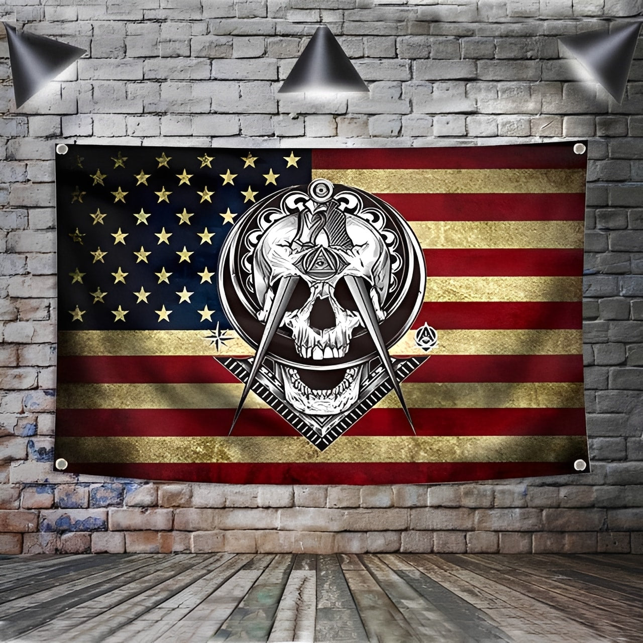 Widows Sons Flag - USA Digital Printing Various Sizes - Bricks Masons