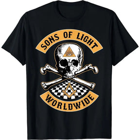 Camiseta de los Hijos de la Viuda - Sons Of Light Skull &amp; Bones