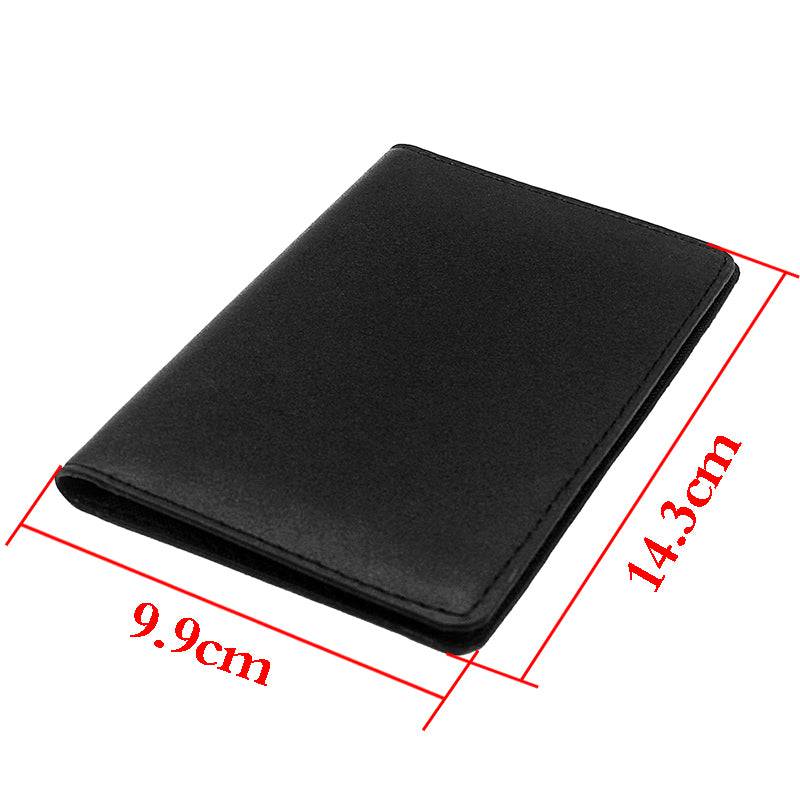 Widows Sons Wallet - Skull and Bones PU Leather Passport & Credit Card Holder (Black/Brown) - Bricks Masons