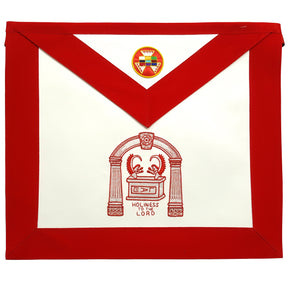 Past High Priest Royal Arch Chapter Apron - Red - Bricks Masons