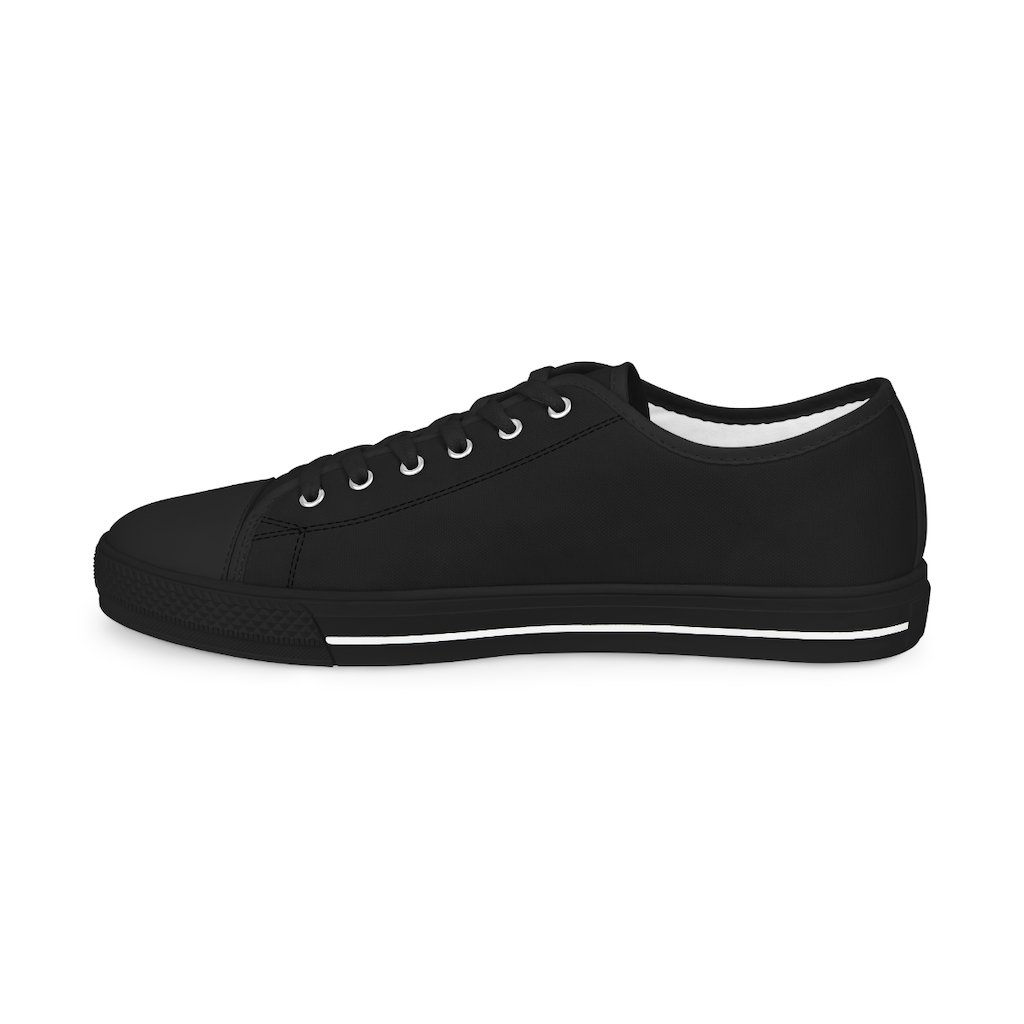 Order Of Malta Commandery Sneaker - Low Top Black & White - Bricks Masons