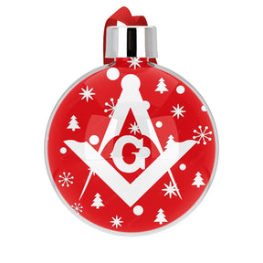 Master Mason Blue Lodge Christmas Baubles - Shatterproof Bauble - Bricks Masons