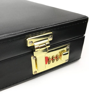 Masonic Apron Case - Black Half Briefcase Different Materials - Bricks Masons