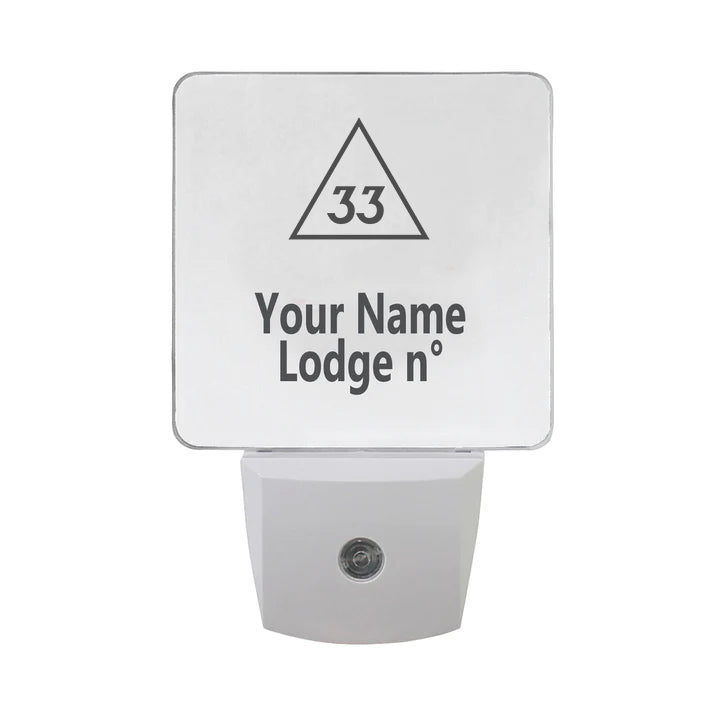 33rd Degree Scottish Rite LED Sign - 2 Pieces Plug-in - Bricks Masons