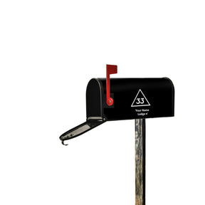 33rd Degree Scottish Rite Mailbox Cover - Magnetic & Waterproof - Bricks Masons