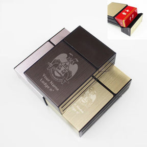 32nd Degree Scottish Rite Cigarette Case - Wings Down Various Colors - Bricks Masons