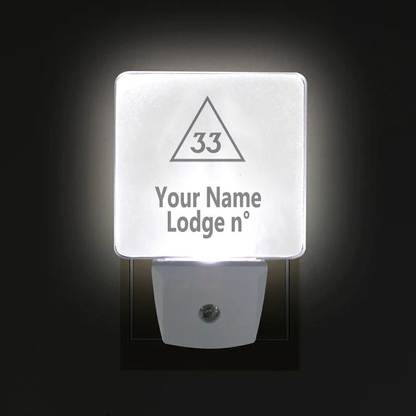 33rd Degree Scottish Rite LED Sign - 2 Pieces Plug-in - Bricks Masons