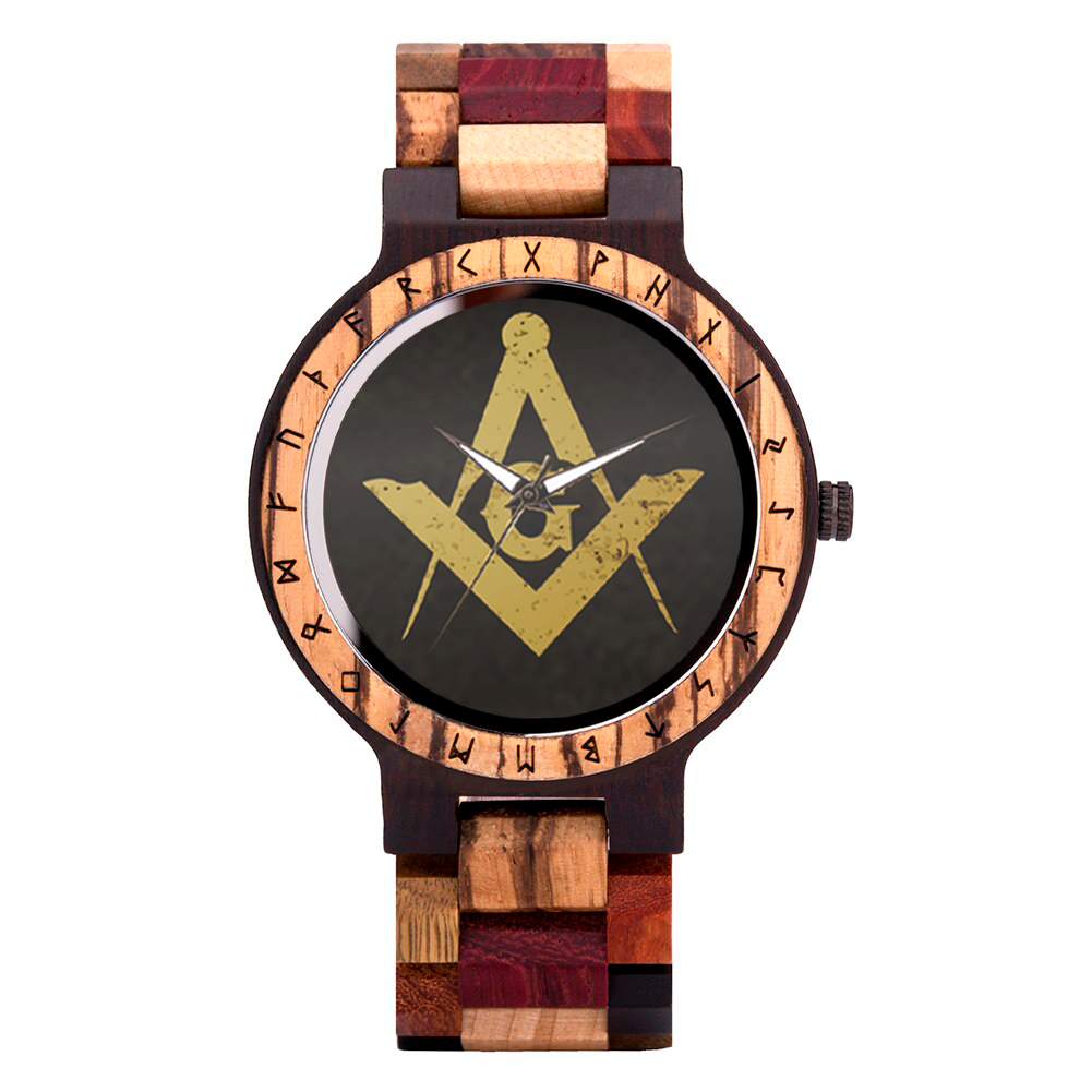 Master Mason Blue Lodge Wristwatch - Various Colors - Bricks Masons