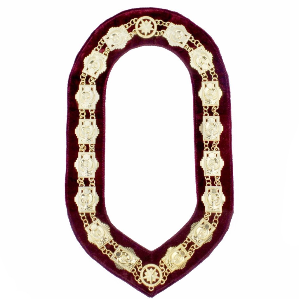 Daughters of Sphinx Chain Collar - Sphinx Head Gold Plated - Bricks Masons