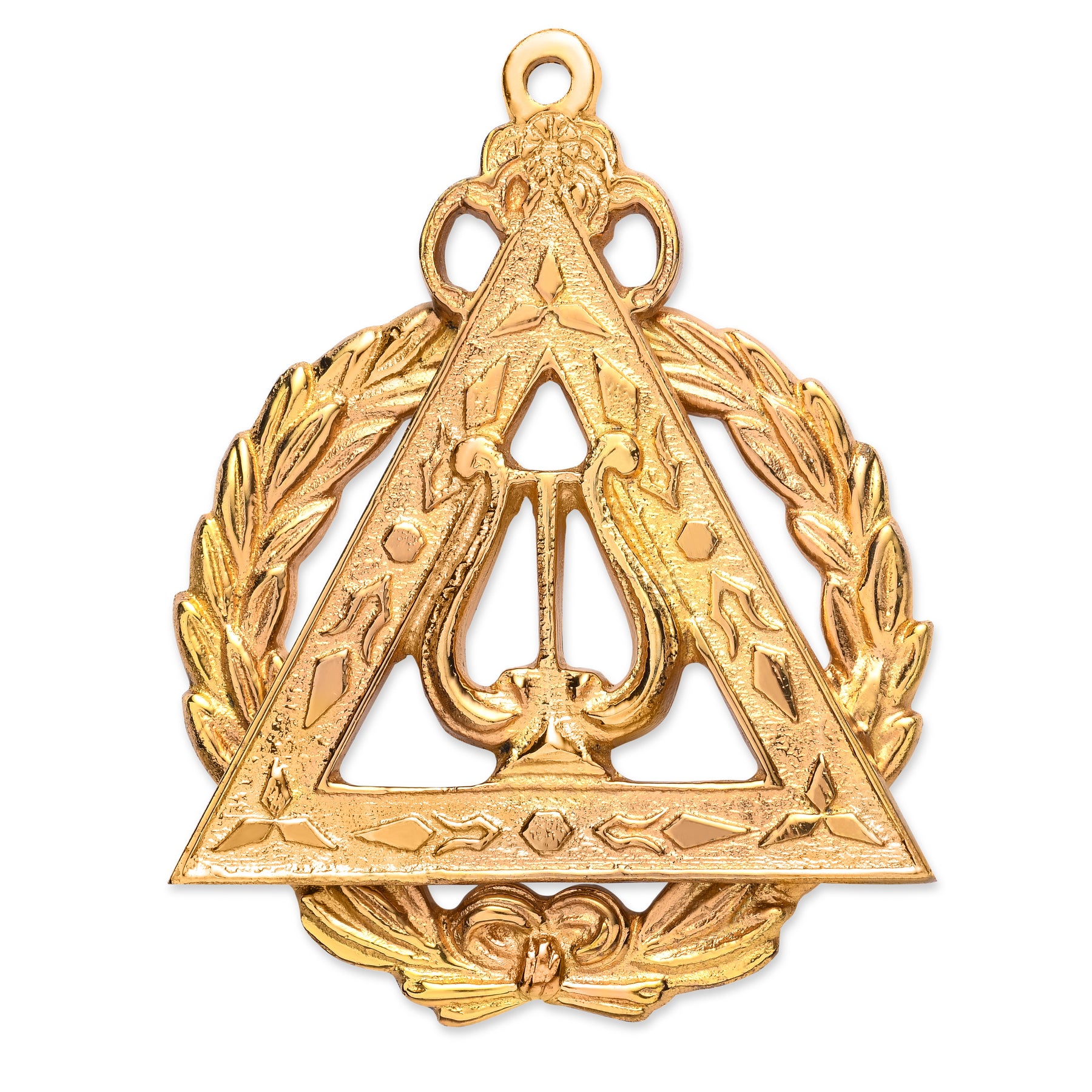Grand Musician Royal Arch Chapter Officer Collar Jewel - Gold Metal - Bricks Masons