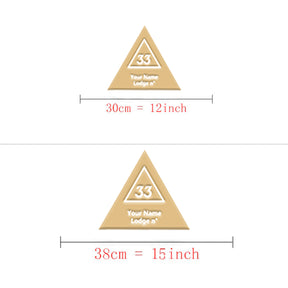 33rd Degree Scottish Rite Wall Monograms - Various Sizes - Bricks Masons