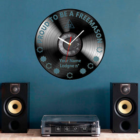 33rd Degree Scottish Rite Clock - Vinyl Record - Bricks Masons