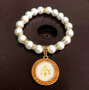 Council Bracelet - Gold and White - Bricks Masons