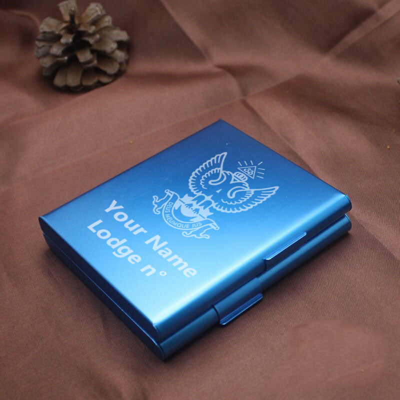 33rd Degree Scottish Rite Cigarette Case - Wings Up Various Colors - Bricks Masons