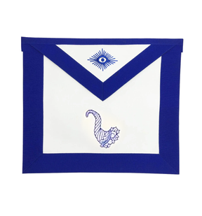 Junior Steward Blue Lodge Officer Apron - Royal Blue - Bricks Masons