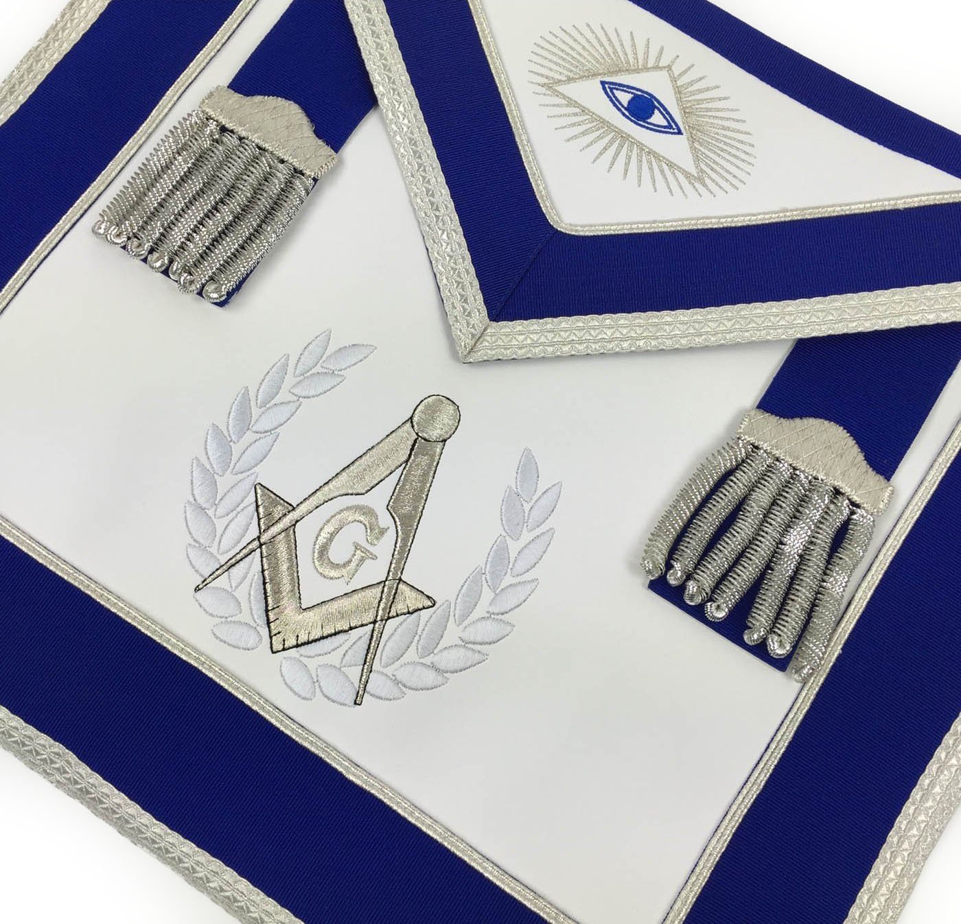 Master Mason Blue Lodge Regalia Set - Royal Blue & Silver - Bricks Masons