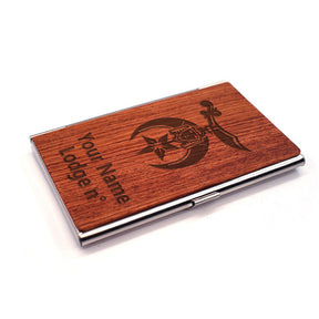 Shriners Business Card Holder - (RFID Protection) - Bricks Masons