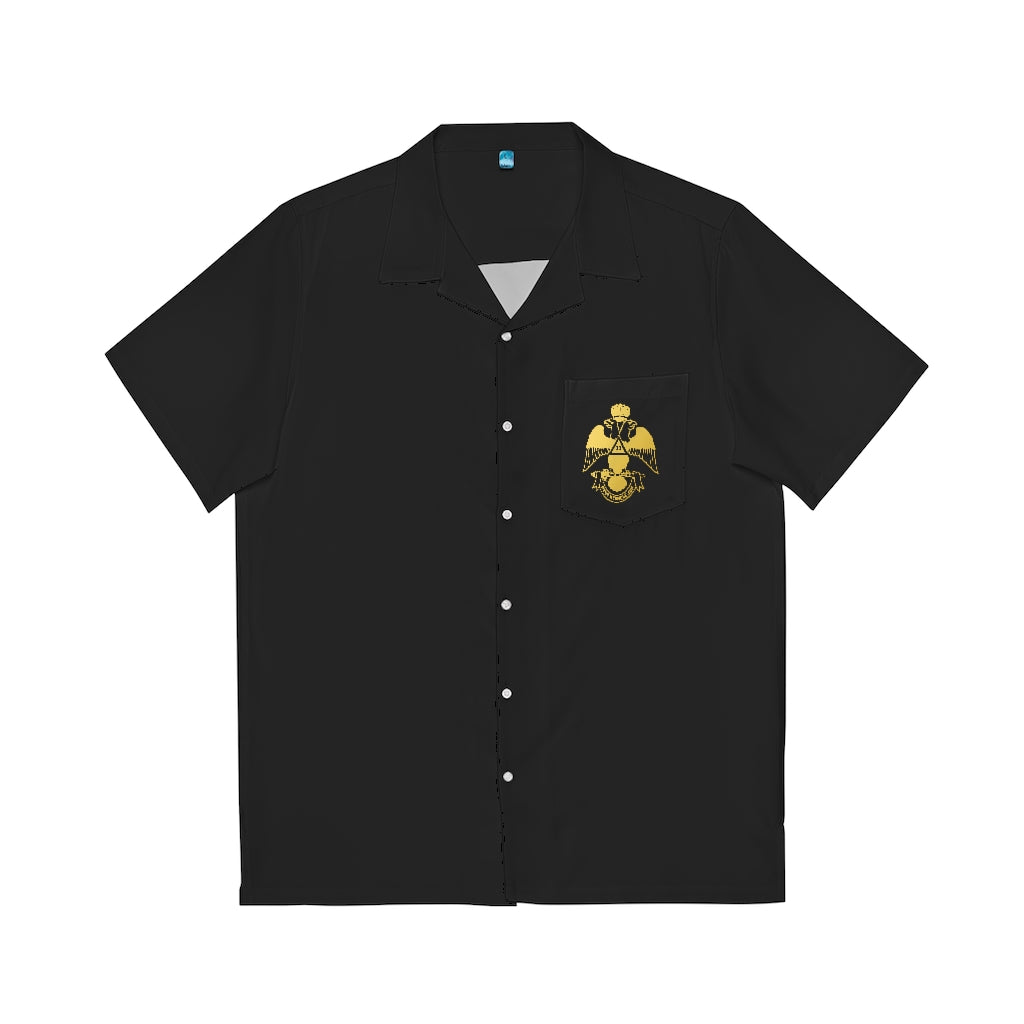 33rd Degree Scottish Rite T-Shirt - Wings Down Black - Bricks Masons