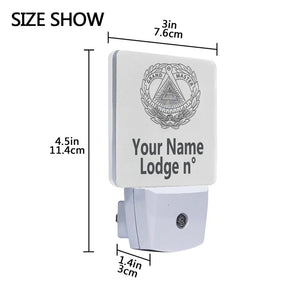 Grand Master Blue Lodge LED Sign - 2 Pieces Plug-in - Bricks Masons