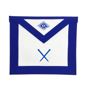 Master of Ceremonies Blue Lodge Officer Apron - Royal Blue - Bricks Masons