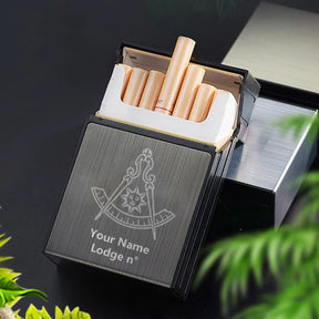 Past Master Blue Lodge California Regulation Cigarette Case - Various Colors - Bricks Masons