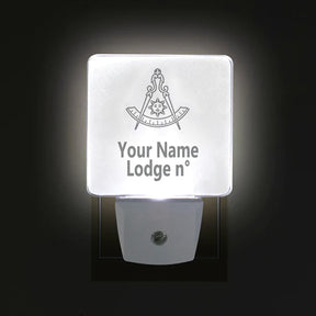 Past Master Blue Lodge California Regulation LED Sign - 2 Pieces Plug-in - Bricks Masons
