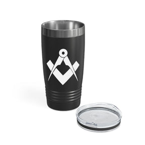 Master Mason Blue Lodge Ringneck Tumbler - Square & Compass - Bricks Masons