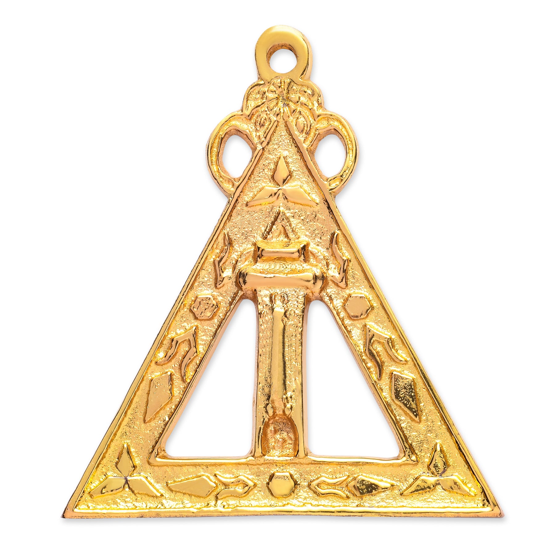 Scribe Royal Arch Chapter Officer Collar Jewel - Gold Plated - Bricks Masons