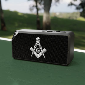 Master Mason Blue Lodge Bluetooth Speaker - Square & Compass G - Bricks Masons