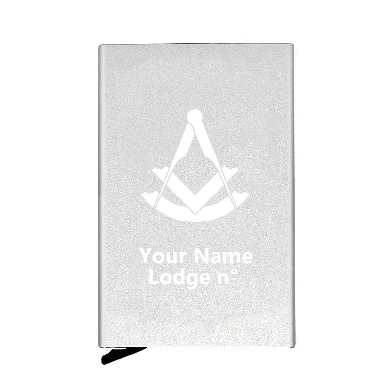 Past Master Blue Lodge Credit Card Holder - Various Colors - Bricks Masons