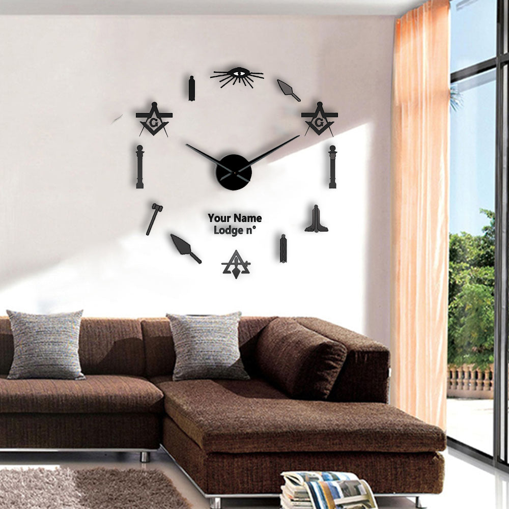 Council Clock - Frameless Design - Bricks Masons