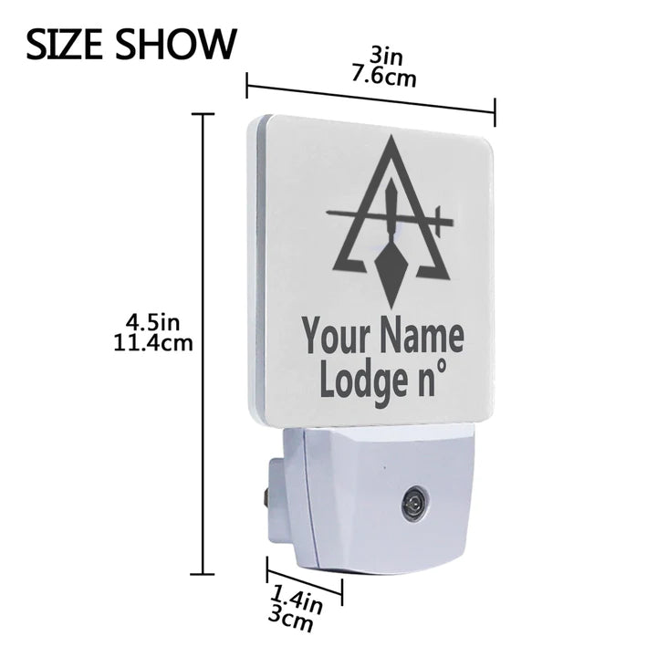 Council  LED Sign - 2 Pieces Plug-in - Bricks Masons