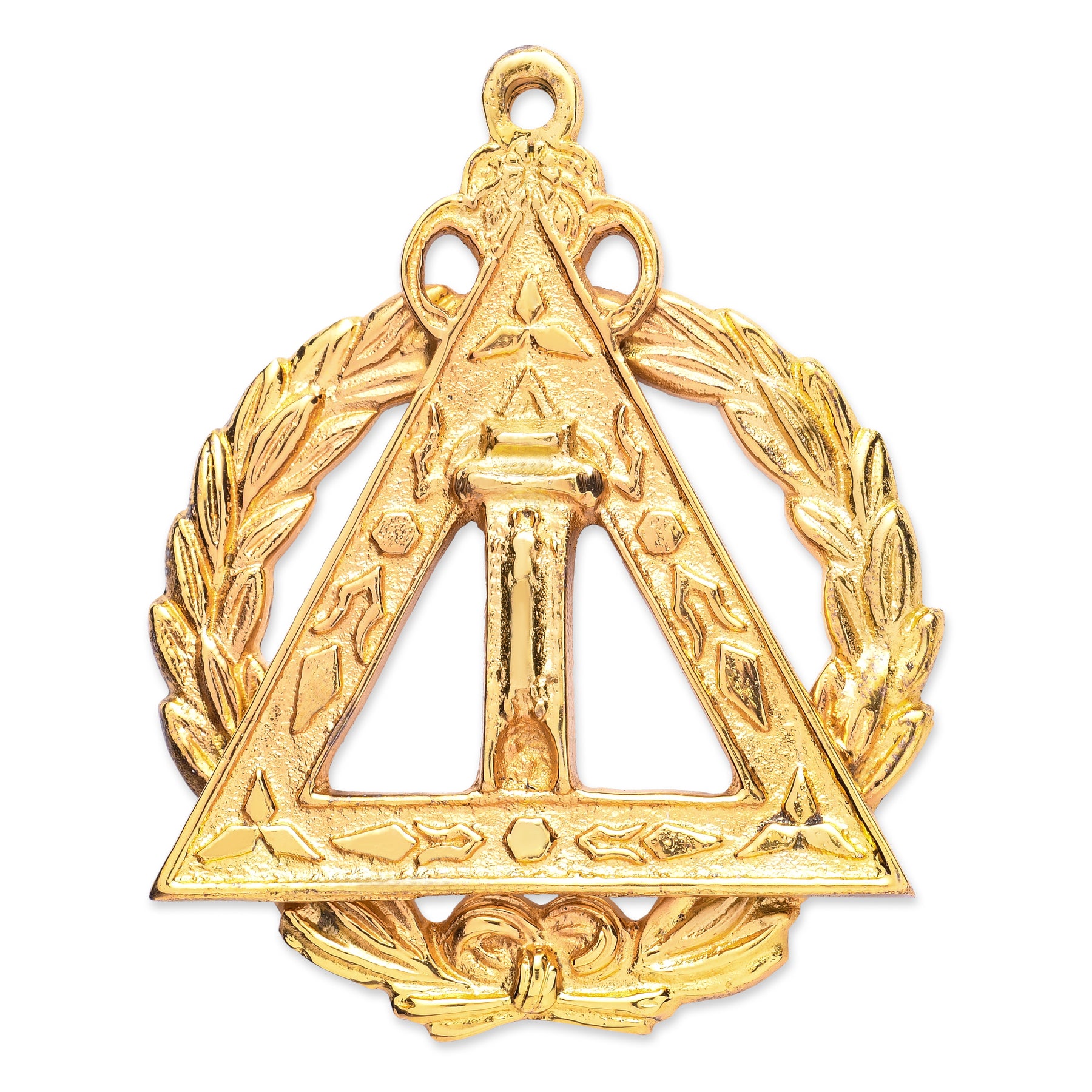 Grand Scribe Royal Arch Chapter Officer Collar Jewel - Gold Plated - Bricks Masons