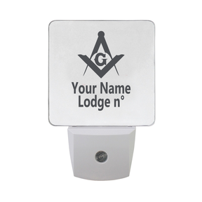 Master Mason Blue Lodge LED Sign - 2 Pieces Plug-in - Bricks Masons
