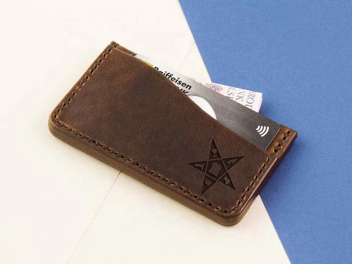 OES Wallet - Dark Brown - Bricks Masons