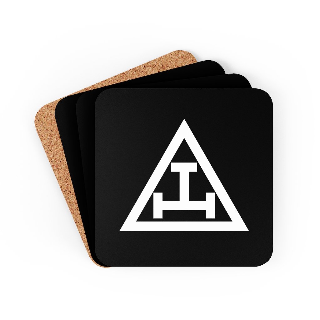 Royal Arch Chapter Coaster - Black & White - Bricks Masons