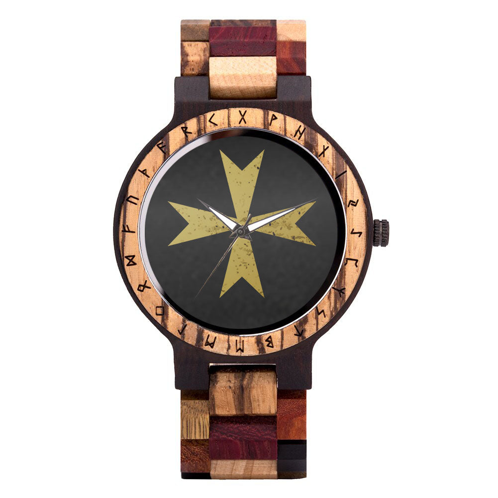 Order Of Malta Commandery Wristwatch - Various Colors - Bricks Masons