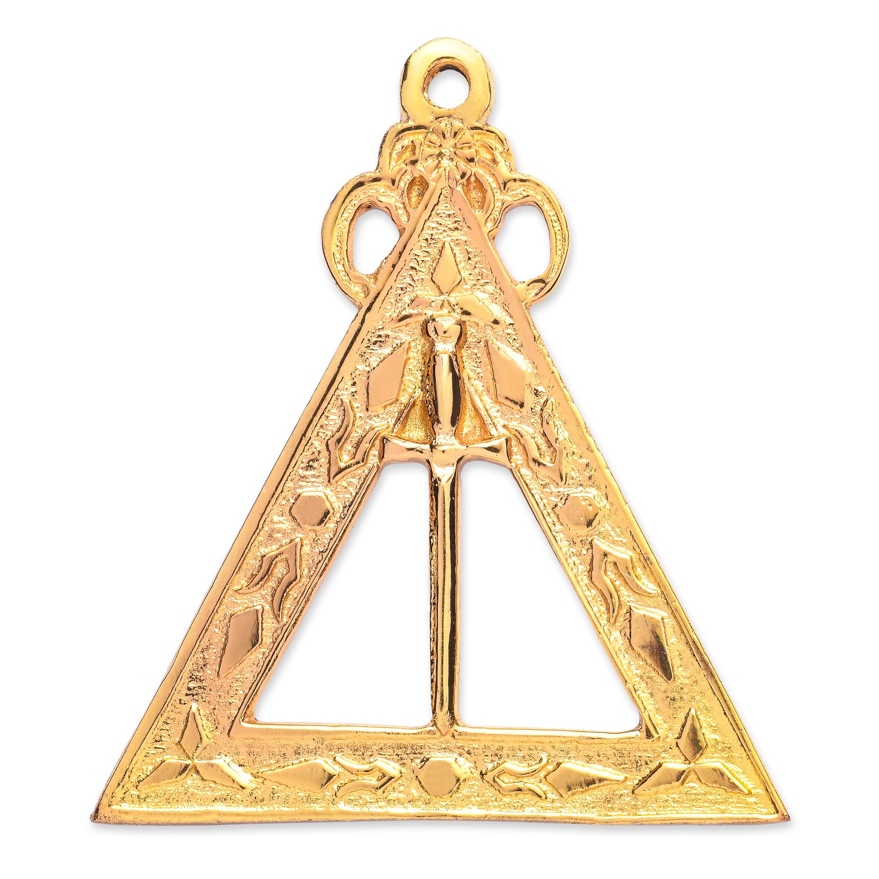 First Veil Royal Arch Chapter Officer Collar Jewel - Gold Plated - Bricks Masons