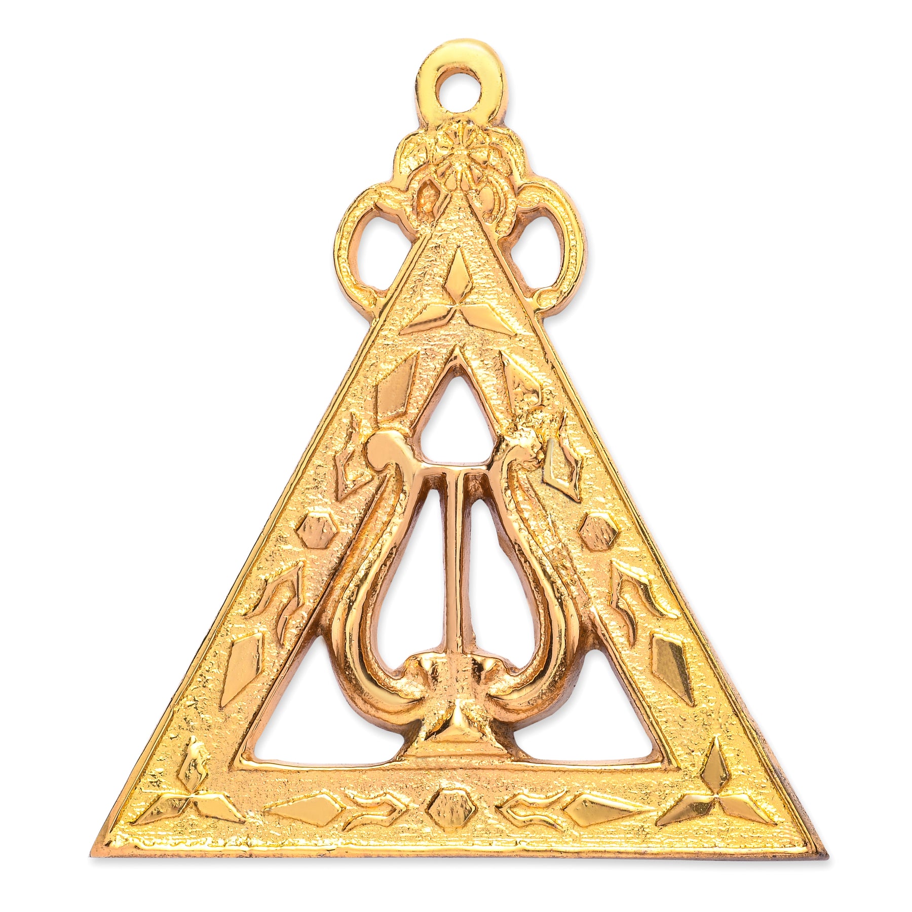 Musician Royal Arch Chapter Officer Collar Jewel - Gold Metal - Bricks Masons