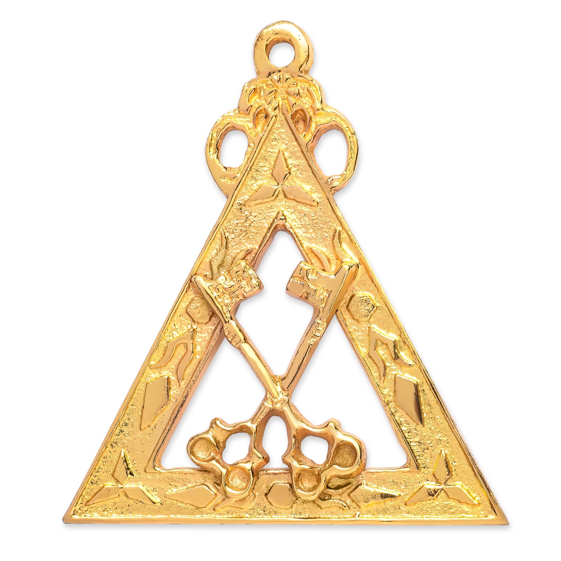 Treasurer Royal Arch Chapter Officer Collar Jewel - Gold Plated - Bricks Masons