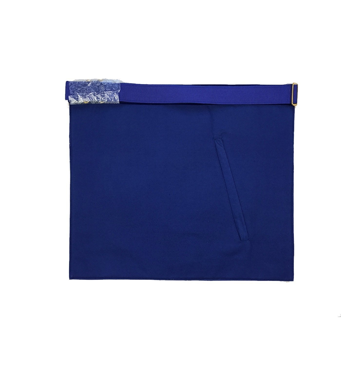 Past Master Blue Lodge Apron - Blue Velvet with Silver Hand Embroidery - Bricks Masons