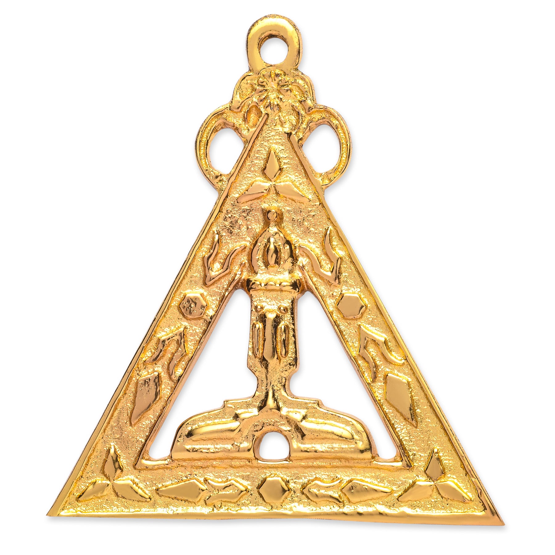 King Royal Arch Chapter Officer Collar Jewel - Gold Plated - Bricks Masons