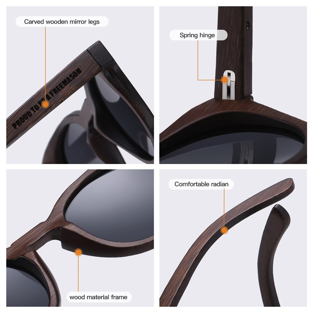 Shriners Sunglasses - Various UV Lenses Colors - Bricks Masons