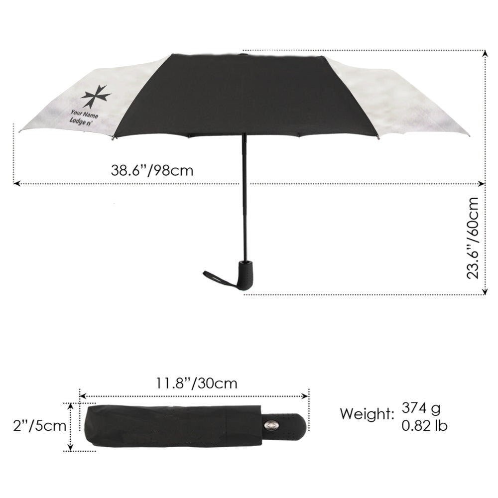 Order of Malta Umbrella -Three Folding Windproof - Bricks Masons