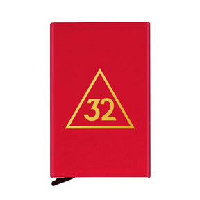 32nd Degree Scottish Rite Credit Card Holder - Various Colors - Bricks Masons