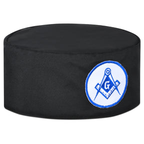 Master Mason Blue Lodge Crown Cap - White & Blue Emblem - Bricks Masons